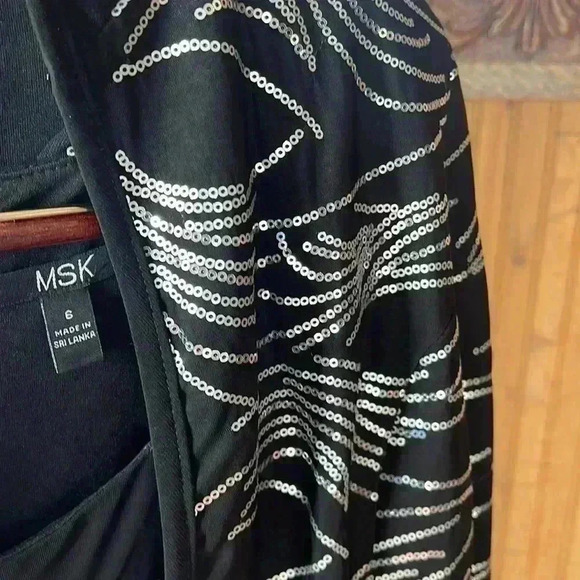 MSK women’s size 6 sleeveless formal dress with beautiful, cover-up blazer. - Picture 4 of 13